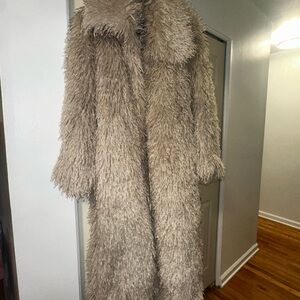 Fashion Nova Beige Teddy Jacket